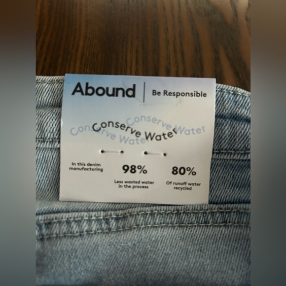 Abound Women's Denim Jean Shorts Size 4/ 24 Blue Light Wash NWT - Picture 14 of 16